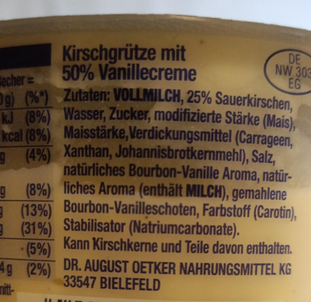 Kirsch Gr Tze Mit Vanillecreme Dr Oetker