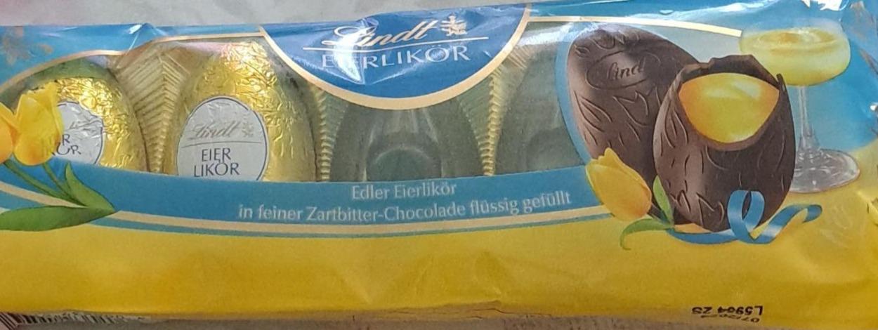 Фото - Edler eierlikör in feiner zartbitter-chocolade flüssig gefüllt Lindt