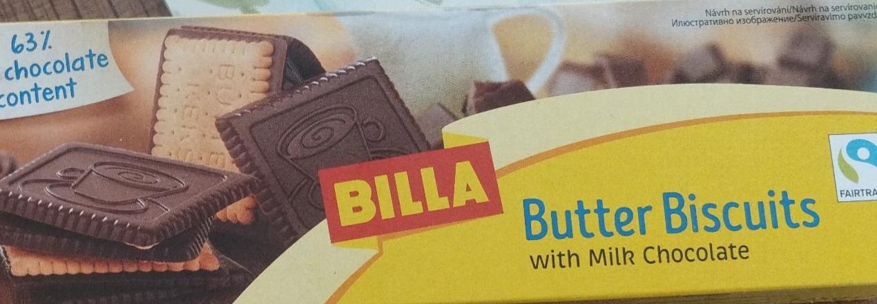 Фото - Butter Biscuits with milk chocolate Billa