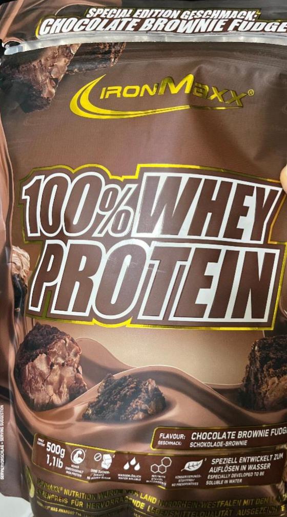 Фото - Whey protein chocolate brownie fudge IronMaxx