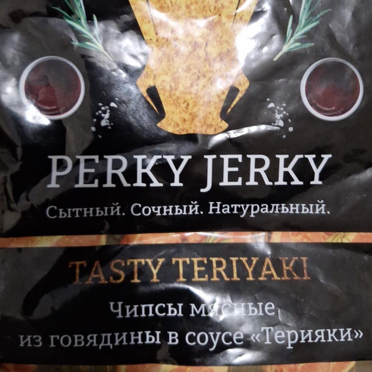 Фото - Чипсы мясные из говядины в соусе Терияки Perky Jerky Beef