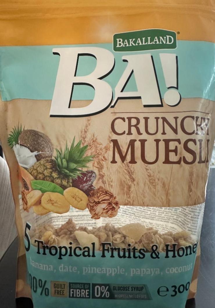 Фото - Crunchy muesli 5 tropical fruits & hone Bakalland Ba!