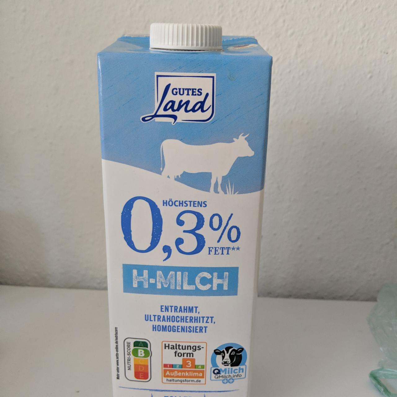 Фото - Молоко 0.3% H-Milch Gutes Land