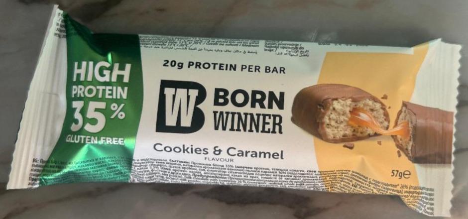 Фото - Protein per bar cookies&caramel Born winner