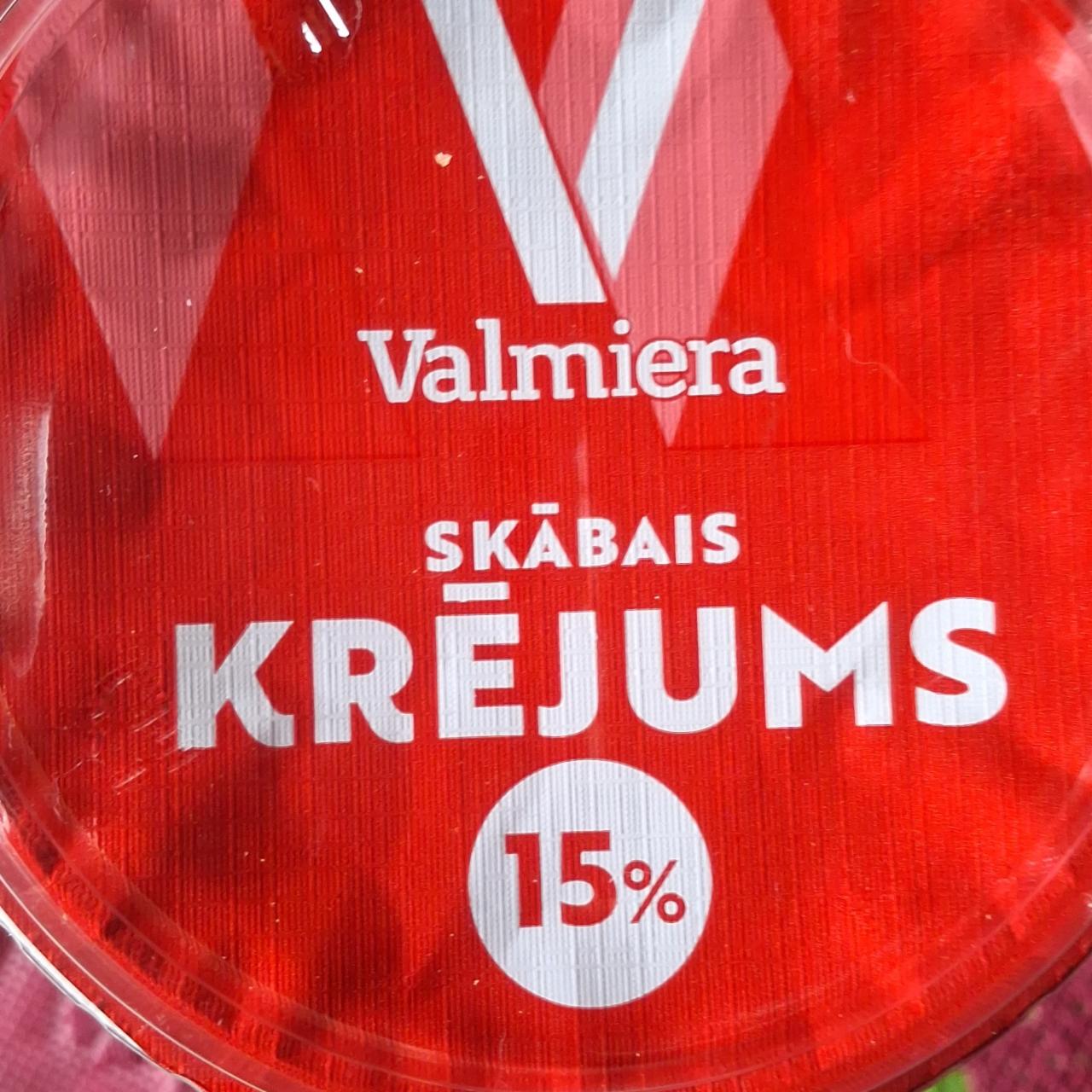 Фото - Skābais krējums 15% Valmiera