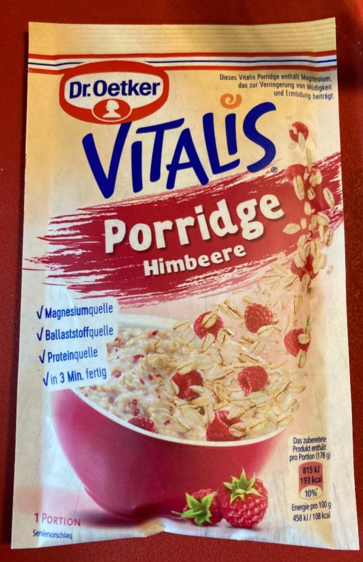 Фото - Vitalis Porridge Himbeere Dr.Oetker