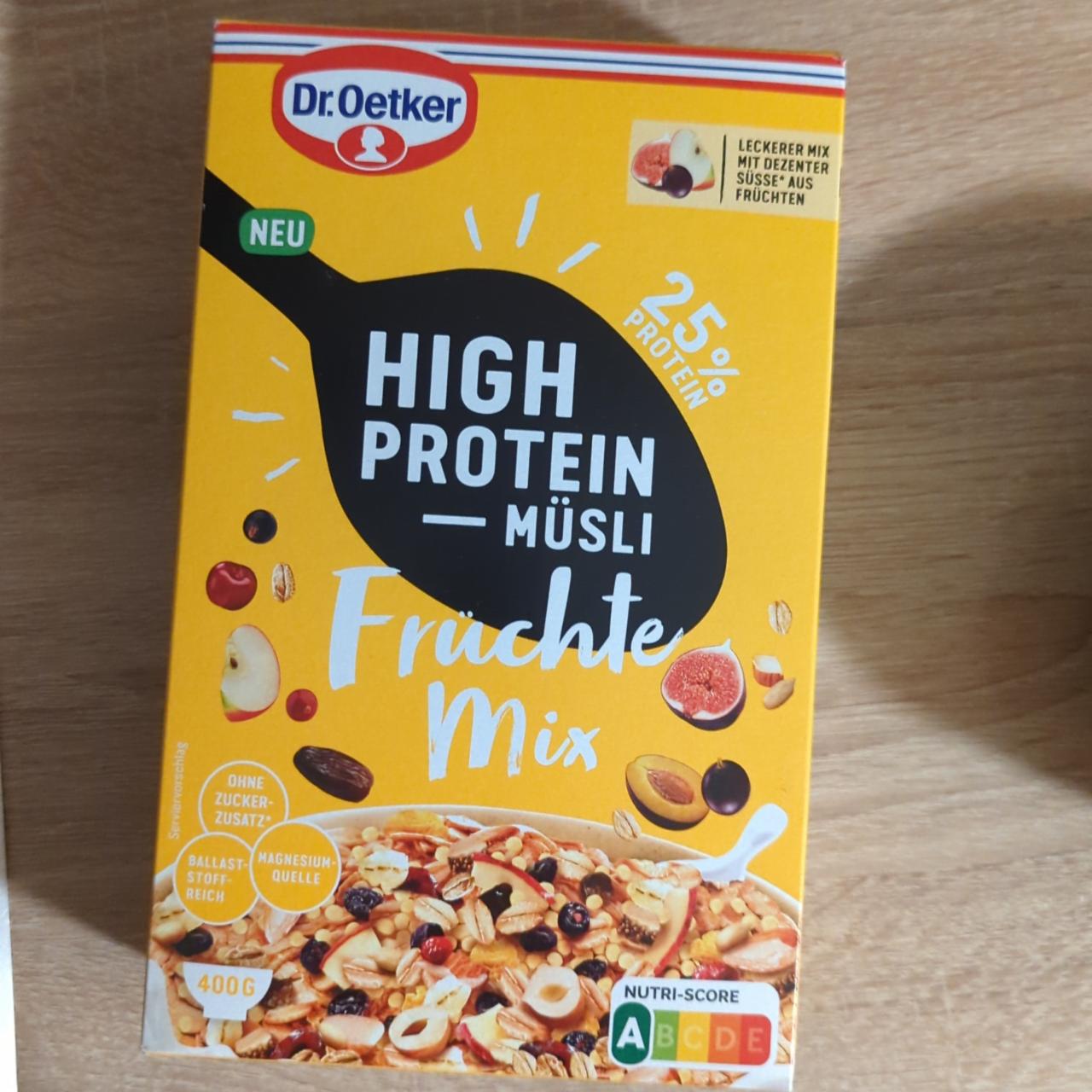 Фото - High protein muesli fruchte mix Dr. Oetker