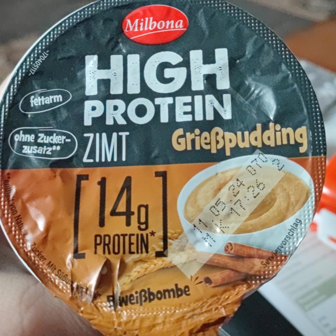 Фото - High Protein Grießpudding Zimt Milbona