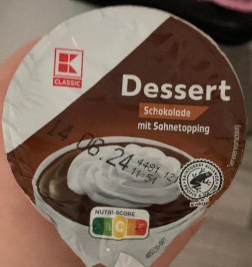 Фото - Dessert schokolade mit sahntopping K-Classic