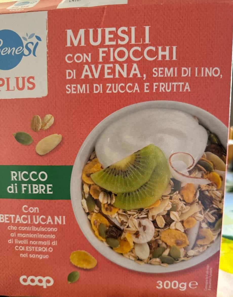 Фото - Muesli cjn focchi di avena, semi di lino? semi di zucca e frutta Coop