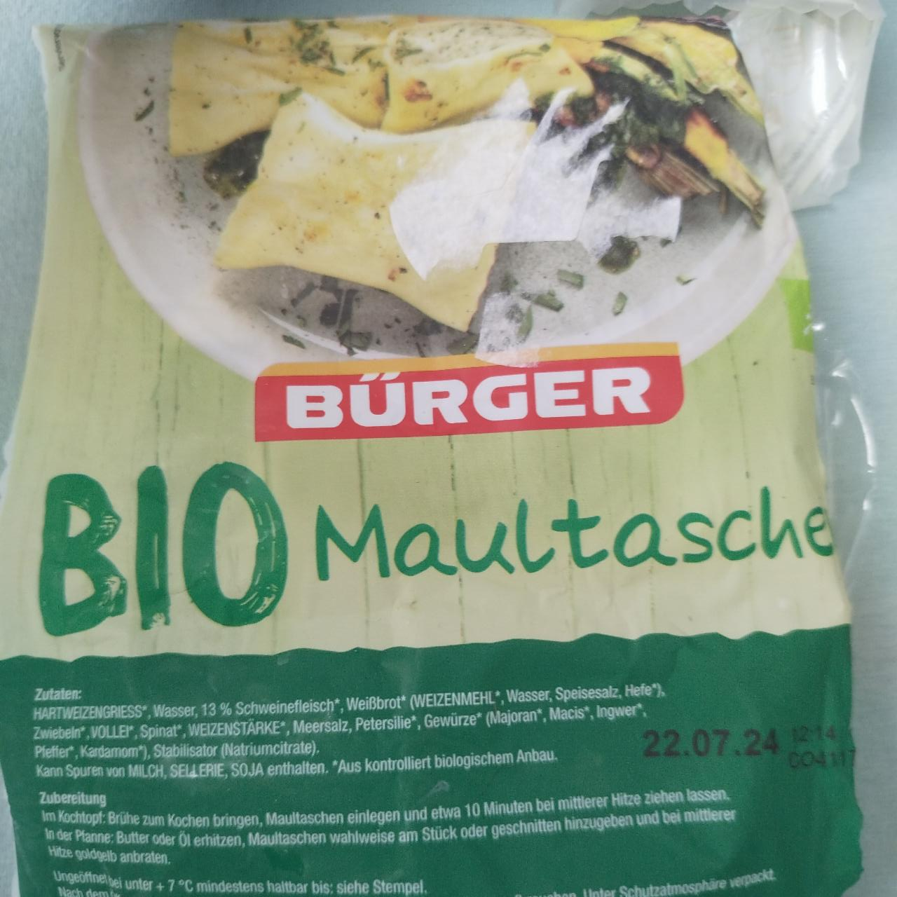 Фото - Bio-Maultaschen Bürger