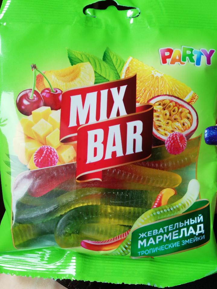 Мармелад бар. Mix Bar тропические змейки. Микс бар жевательный мармелад кислые змейки. «Mix Bar»: мармелад жевательный фигурный «тропические змейки» snack. Мармелад микс бар червячки.