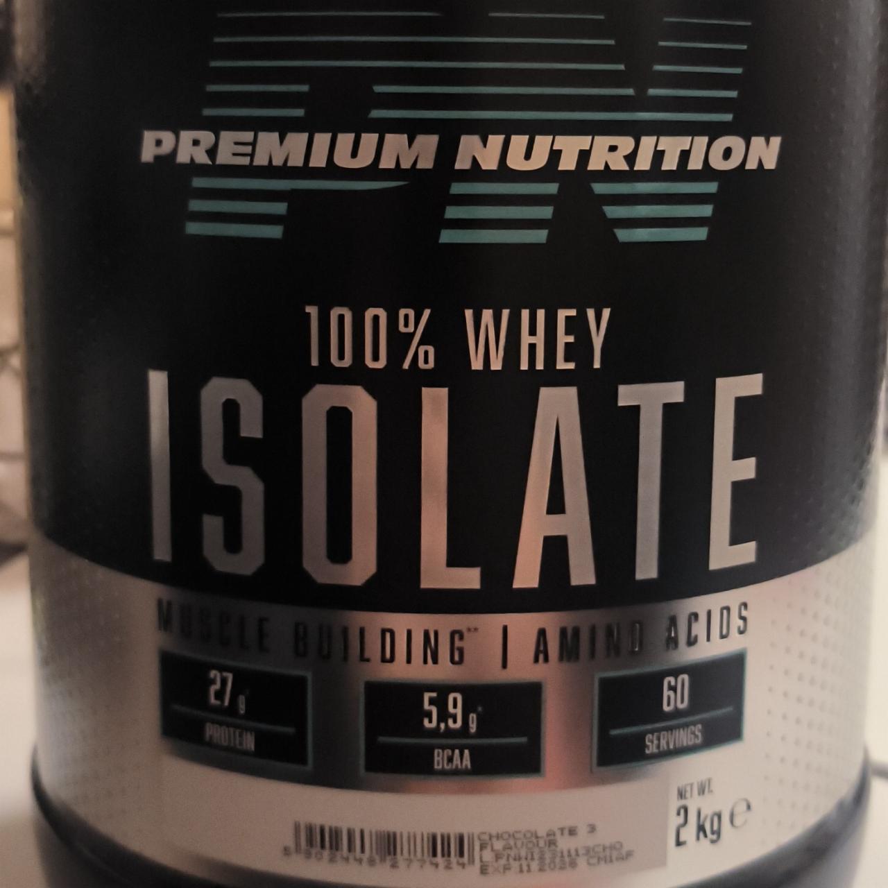 Фото - Whey isolate Premium Nutrition