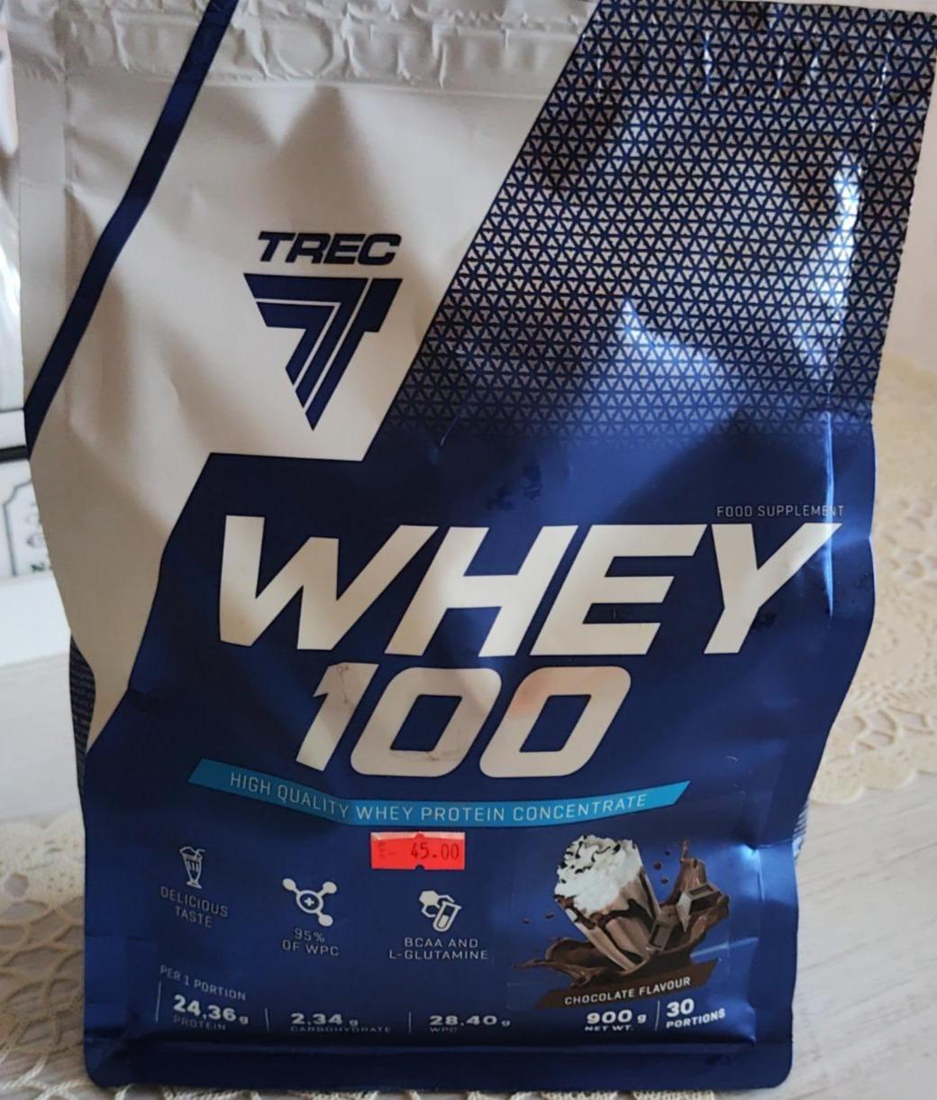 Фото - Whey 100 протеин шоколадный Trec Nutrition