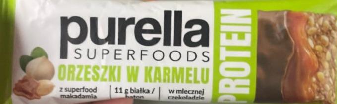 Фото - Baton orzeszki w karmelu Purella Superfoods