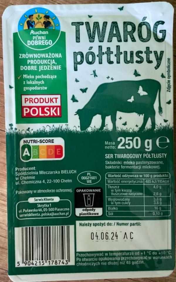 Фото - Twaróg półtłusty Auchan