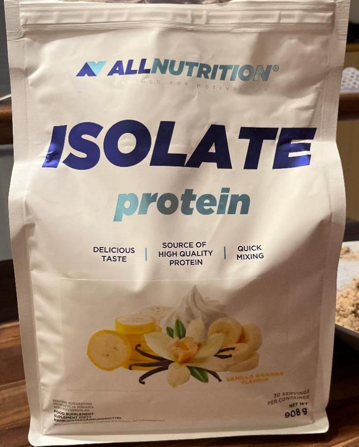 Фото - Isolate protein vanila&banana Allnutrition