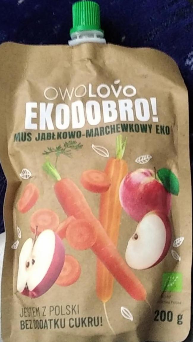 Фото - Mus jabłkowo-marchewkowy ekodobro Owolovo