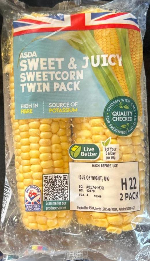 Фото - Sweet&juicy sweetcorn twin pack Asda