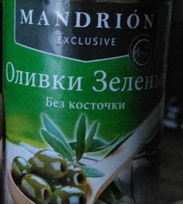 Фото - Оливки зелёные без косточки Mandrion