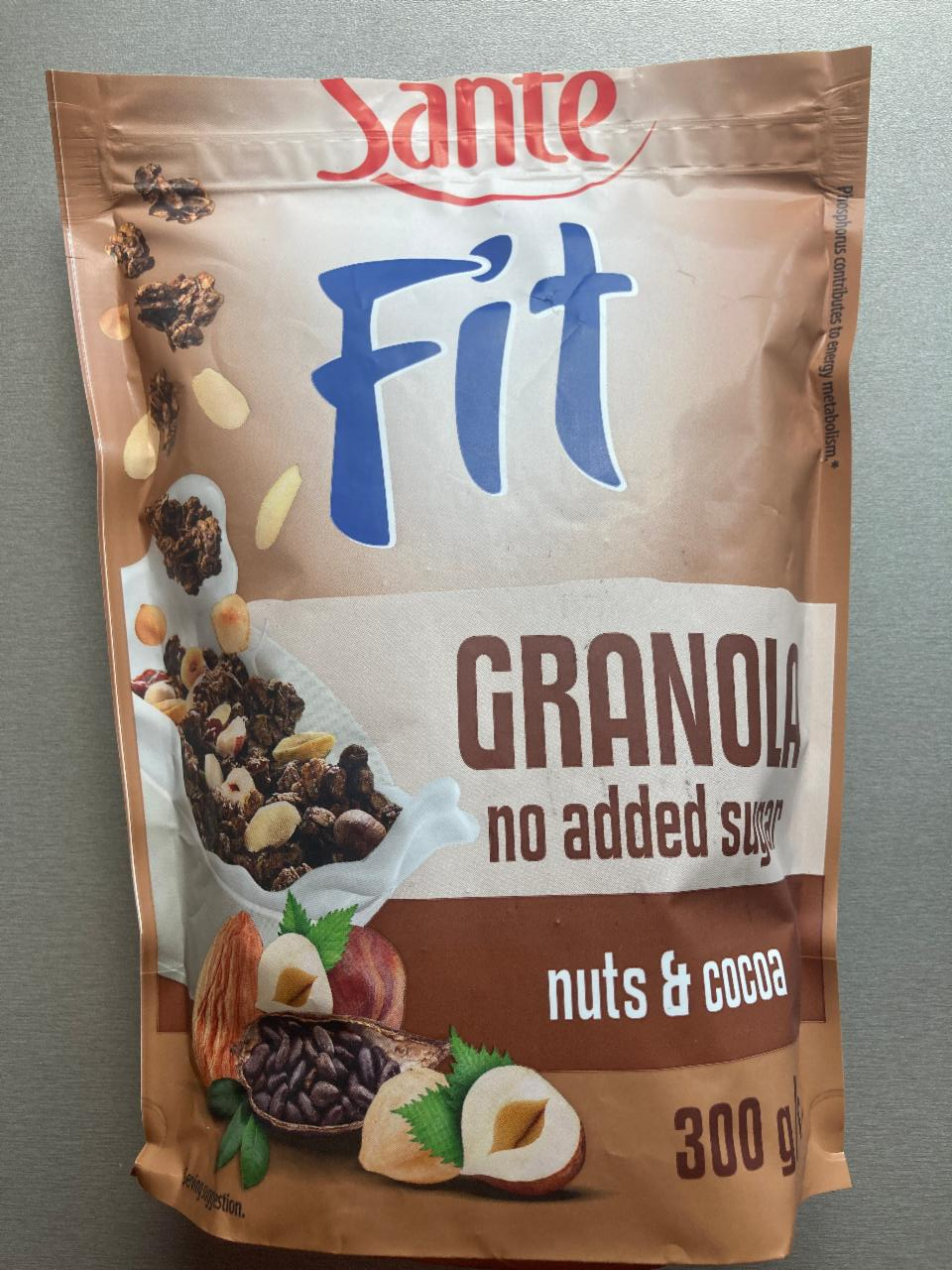 Фото - Гранола шоколадная без сахара Fit Granola Nuts & Cocoa Sante