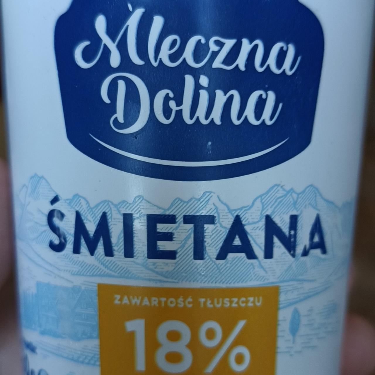 Фото - Smietana 18% Mleczna Dolina