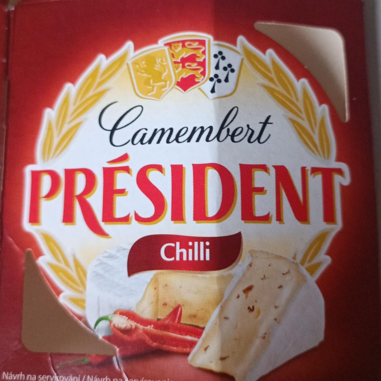 Фото - Сыр 60% мягкий Camembert chili President