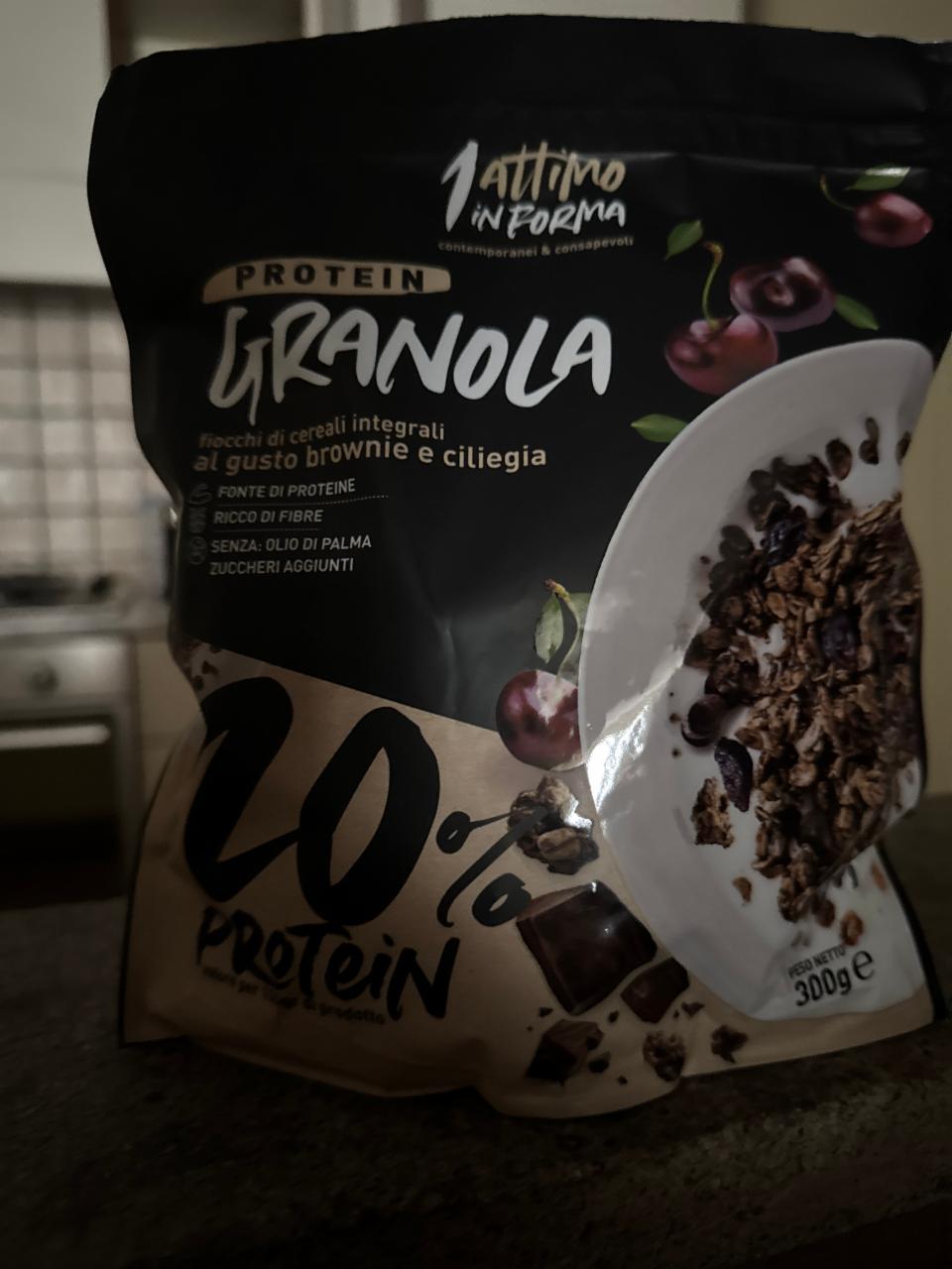 Фото - Protein granola brownie and cherry 1 Attimo in Forma