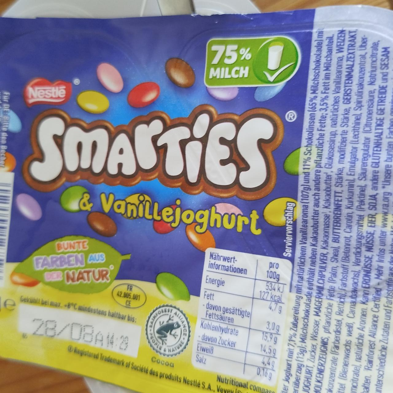 Фото - Smarties vanillejoghurt Nestlé