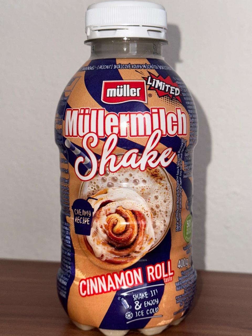 Фото - Mullermilch shake cinnamon roll Muller