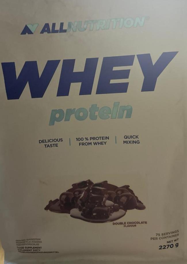 Фото - Whey protein double chocolate flavour Allnutrition