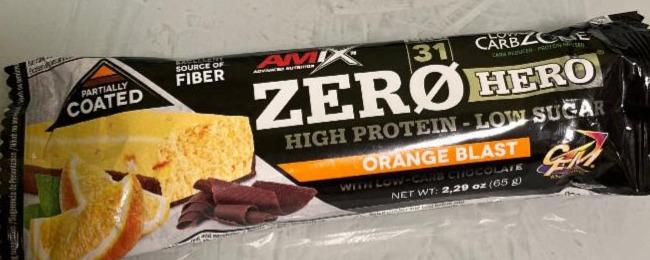 Фото - Zero hero High protein low sugar orange blast Amix advanced nutrition