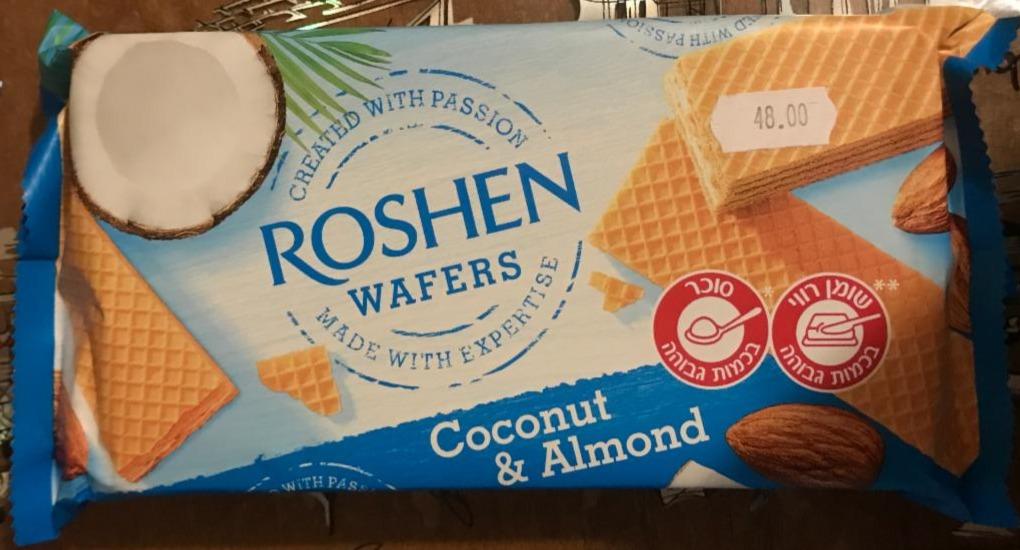 Фото - Wafers coconut&almond Roshen