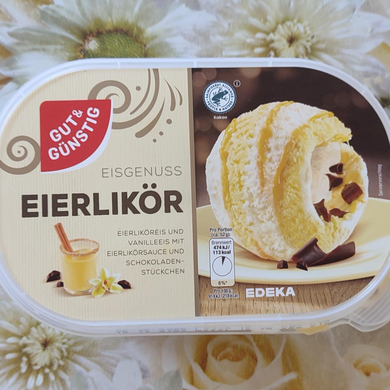 Фото - Eisgenuss eierlikor Gut&Günstig Edeka