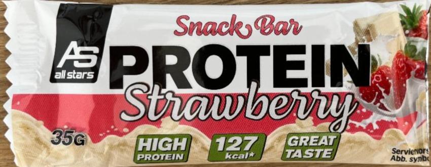 Фото - Snack bar protein strawberry All Stars