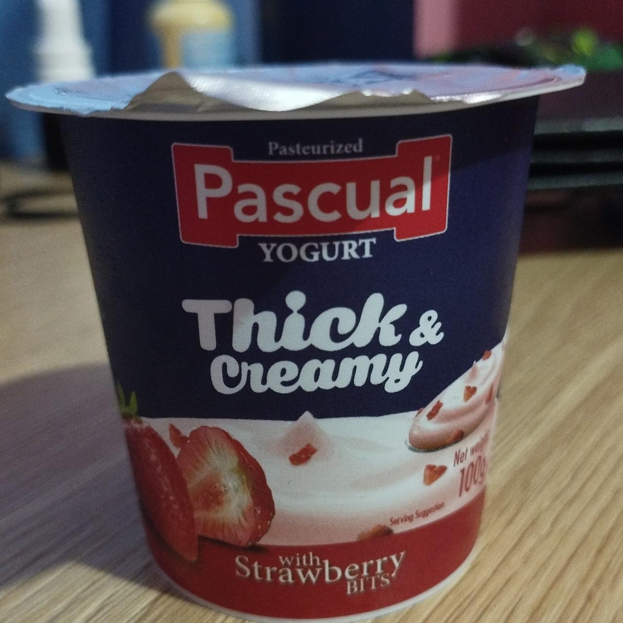 Фото - Thick&creamy yogurt with strawberry bits Pascual