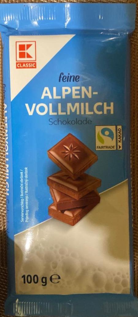 Фото - Schokolade Alpenvollmilch feine K-Classic