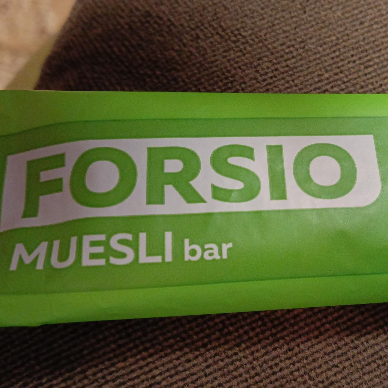 Фото - Батончик мюсли яблочный muesli bar Forsio