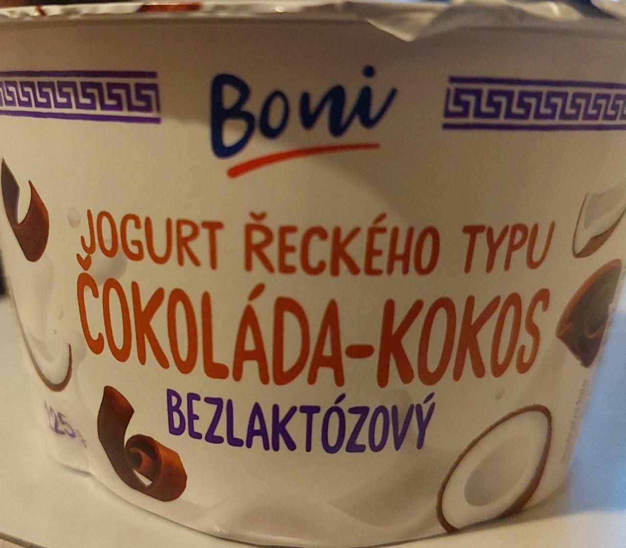 Фото - Jogurt řeckého typu čokoláda-kokos Boni