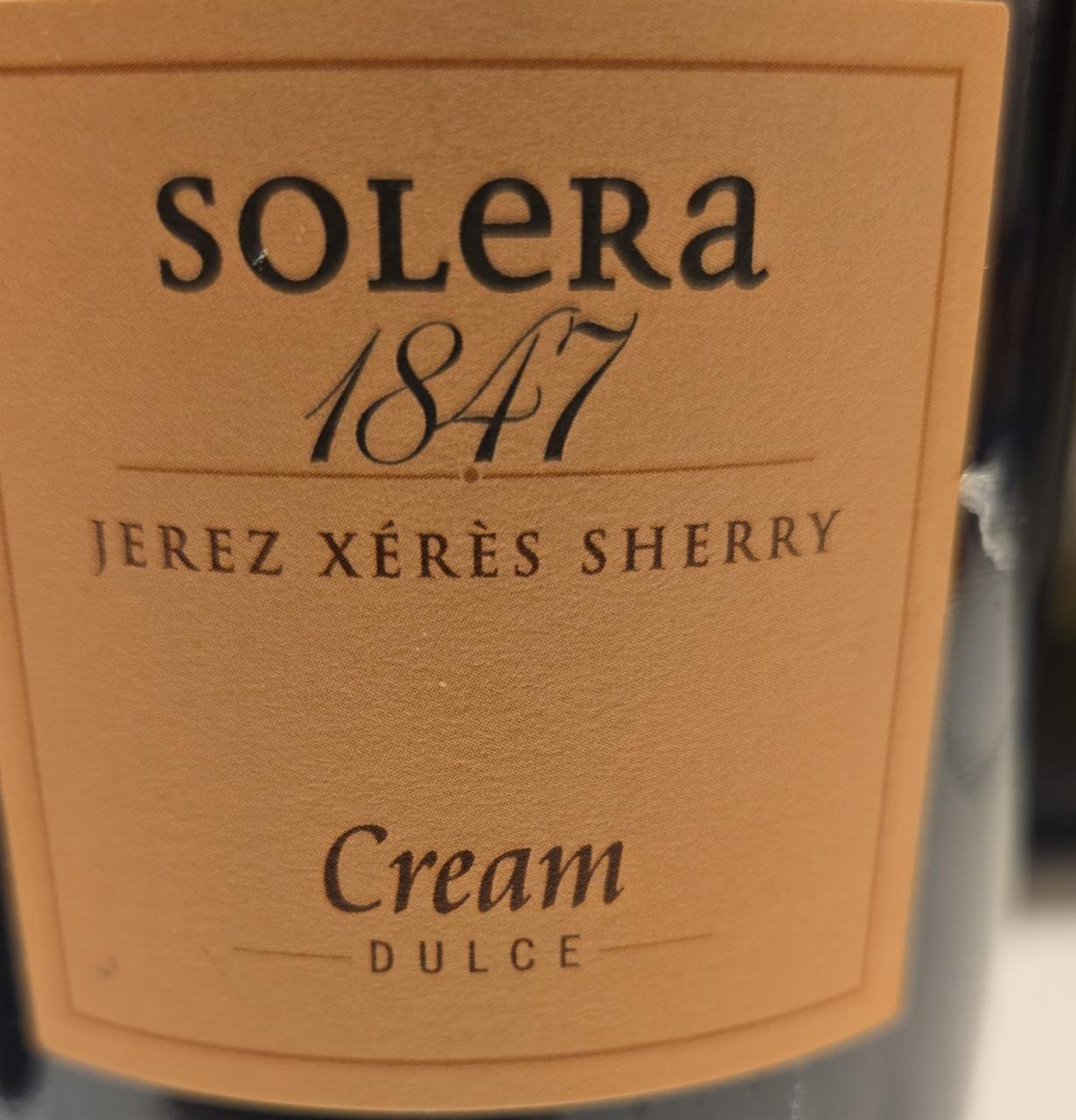 Фото - Jerez xérès sherry cream dulce Solera