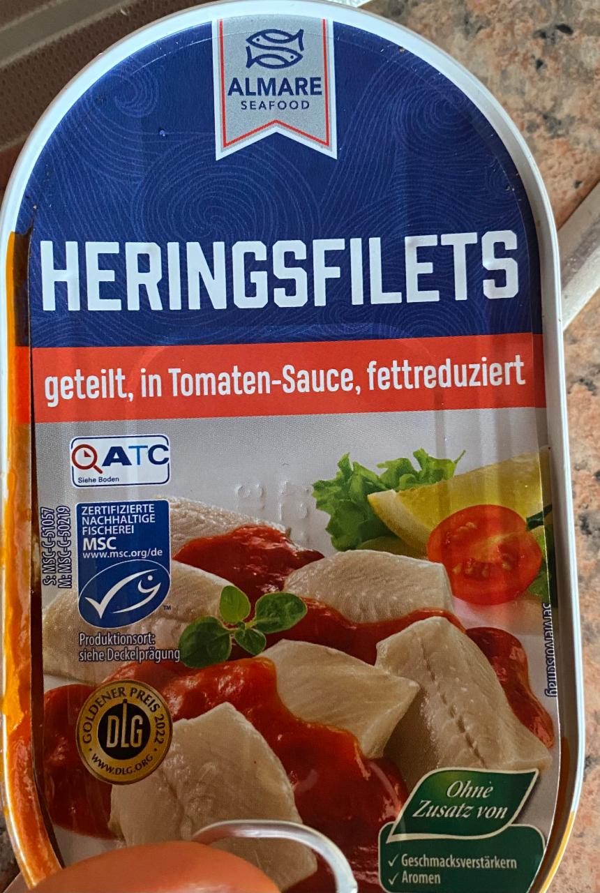 Фото - Heringsfilets geteilt in Tomaten-Sause fettreduziert Almare