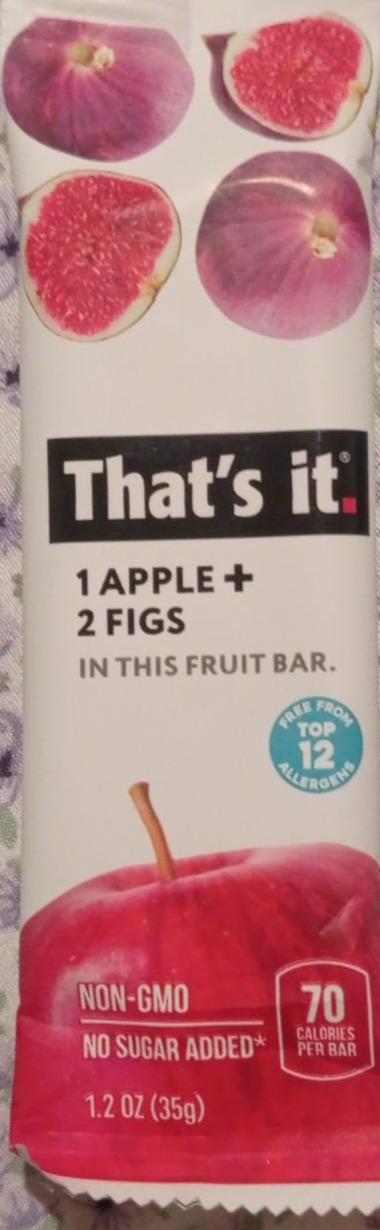 Фото - 1 apple + 2 figs in this fruit bar That's it