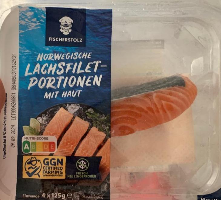 Фото - Norwegische lachsfilet-portionen mit haut FischerStolz