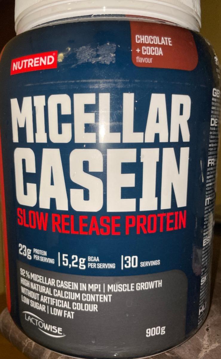 Фото - Micellar casein slow release protein chocolate+cocoa flavour Nutrend