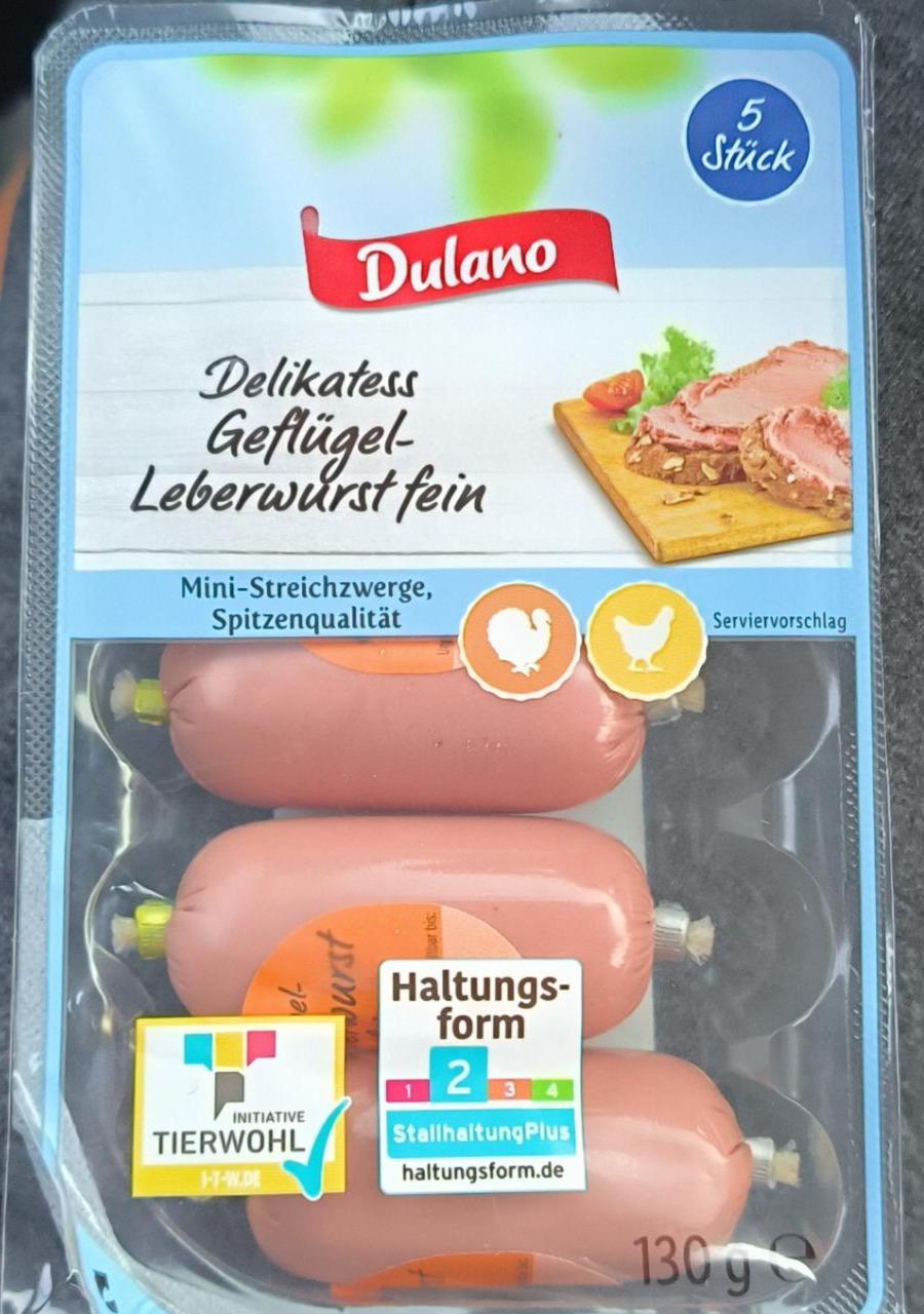 Фото - Delikatess geflügel leberwurstfein Dulano