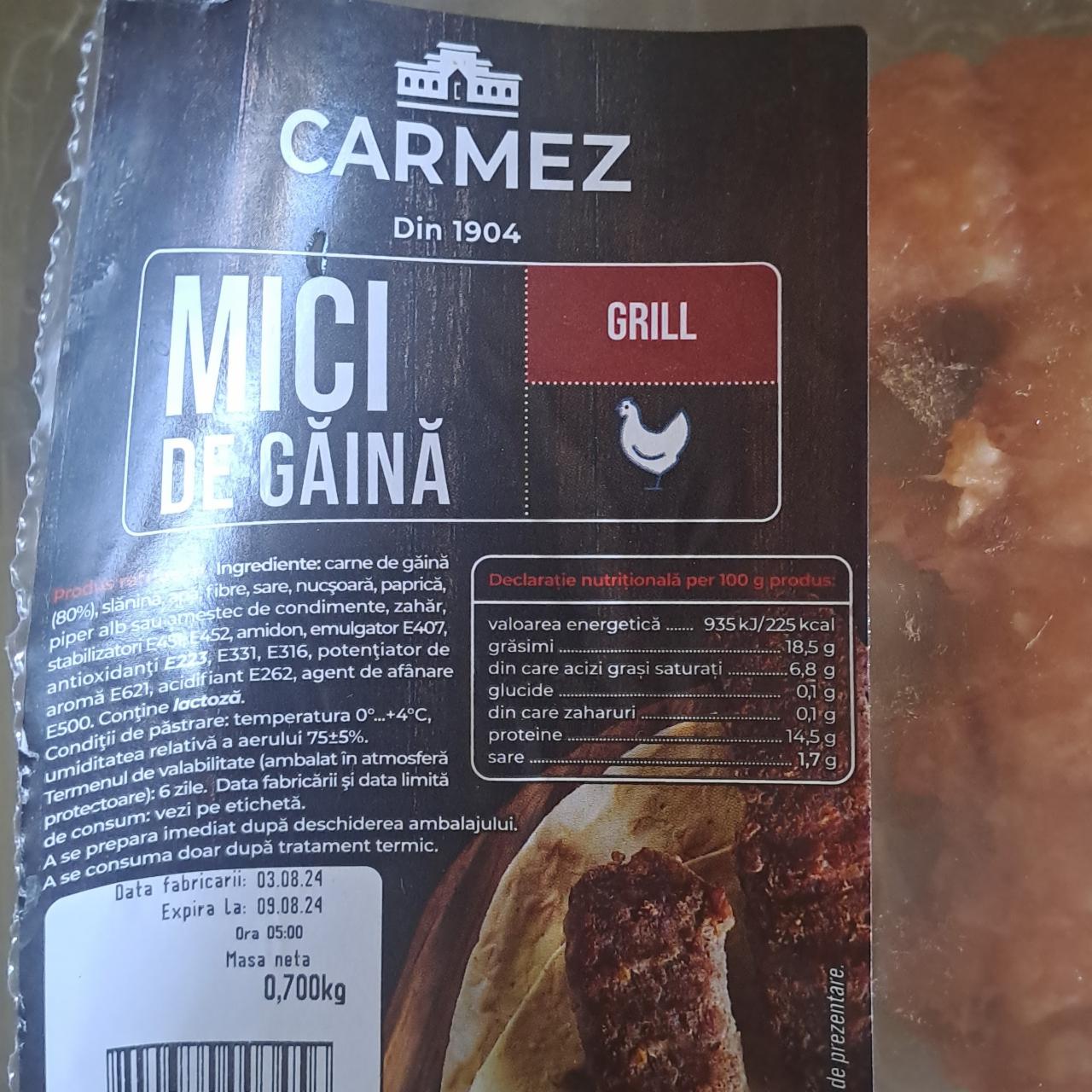 Фото - Mici de caina grill Carmez