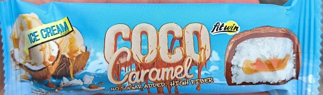 Фото - Батончик глазированный коко карамель Coco caramel Ice cream FitWin