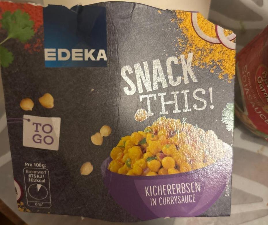 Фото - Kichererbsen in currysauce Snack this Edeka