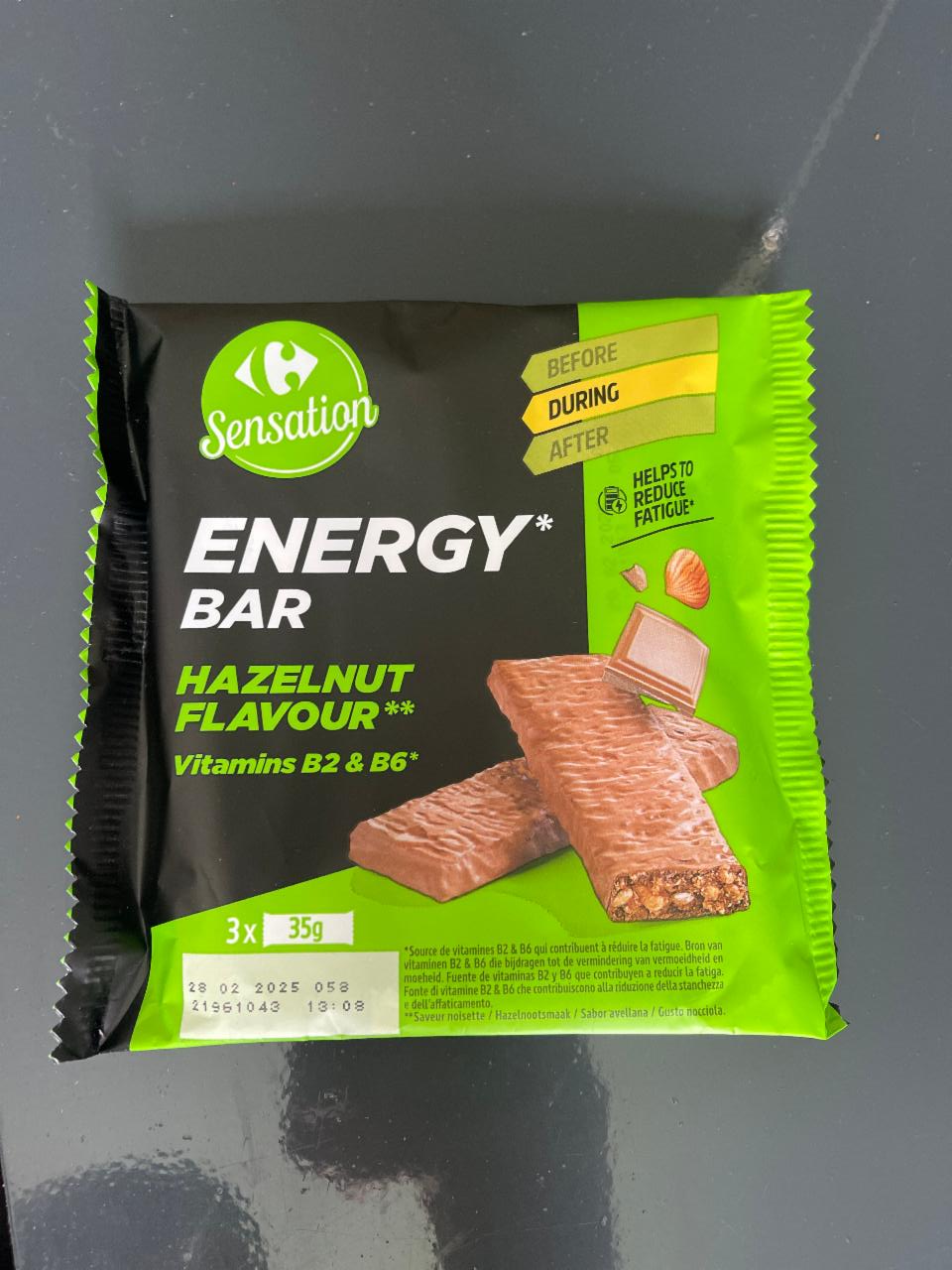 Фото - Energy Bar hazelnut flavour Sensation