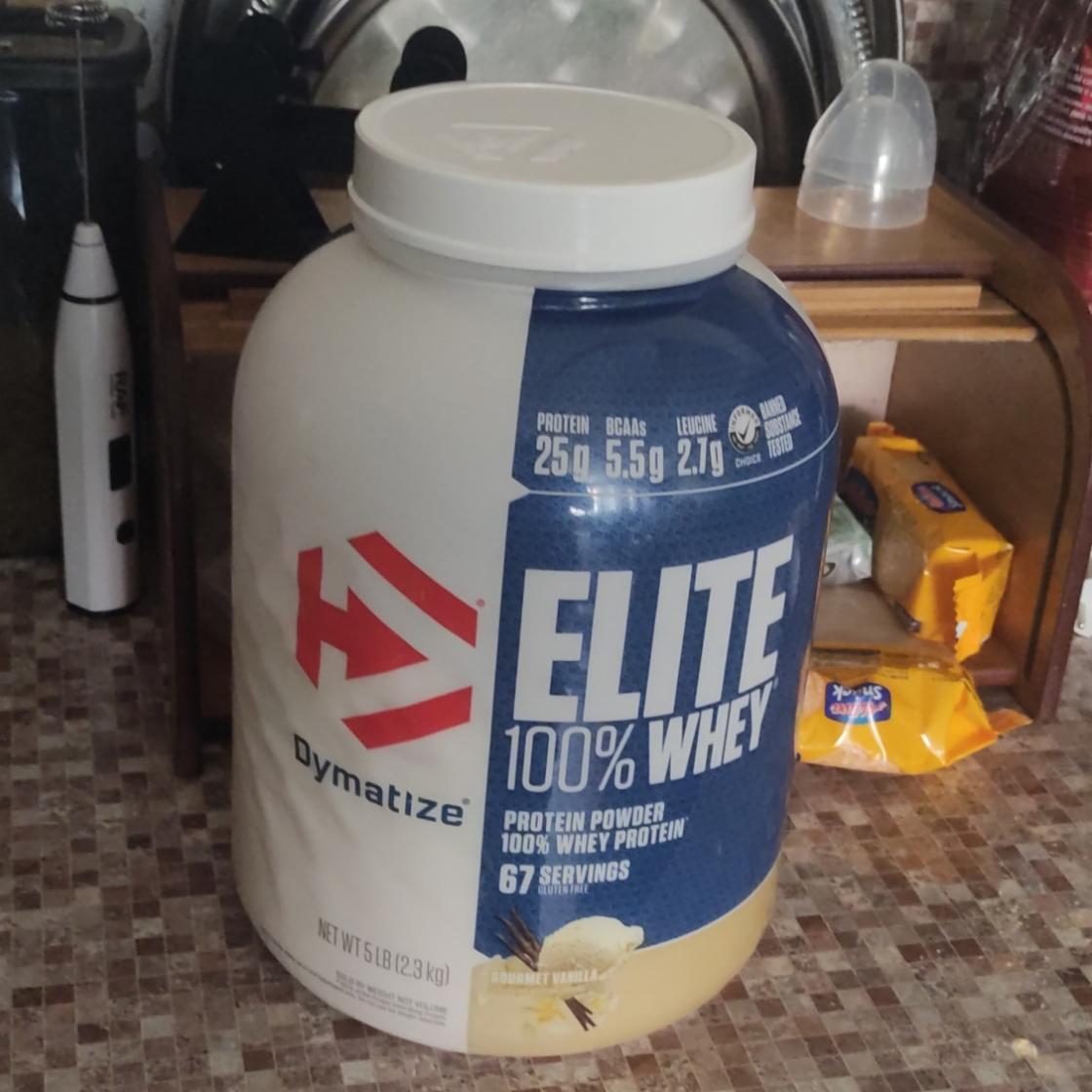 Фото - Elit 100% whey vanilla Dymatize